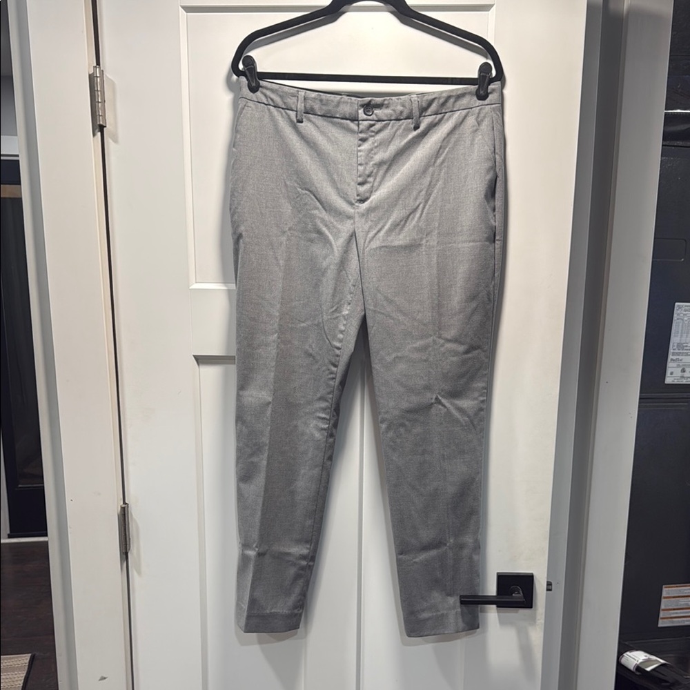 Banana Republic Gray Straight Leg Pants Tailored Fit